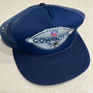 Vintage NFL Cowboys Blue Trucker Hat